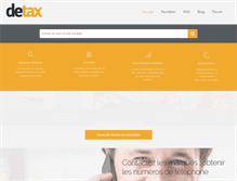 Tablet Screenshot of detax.fr